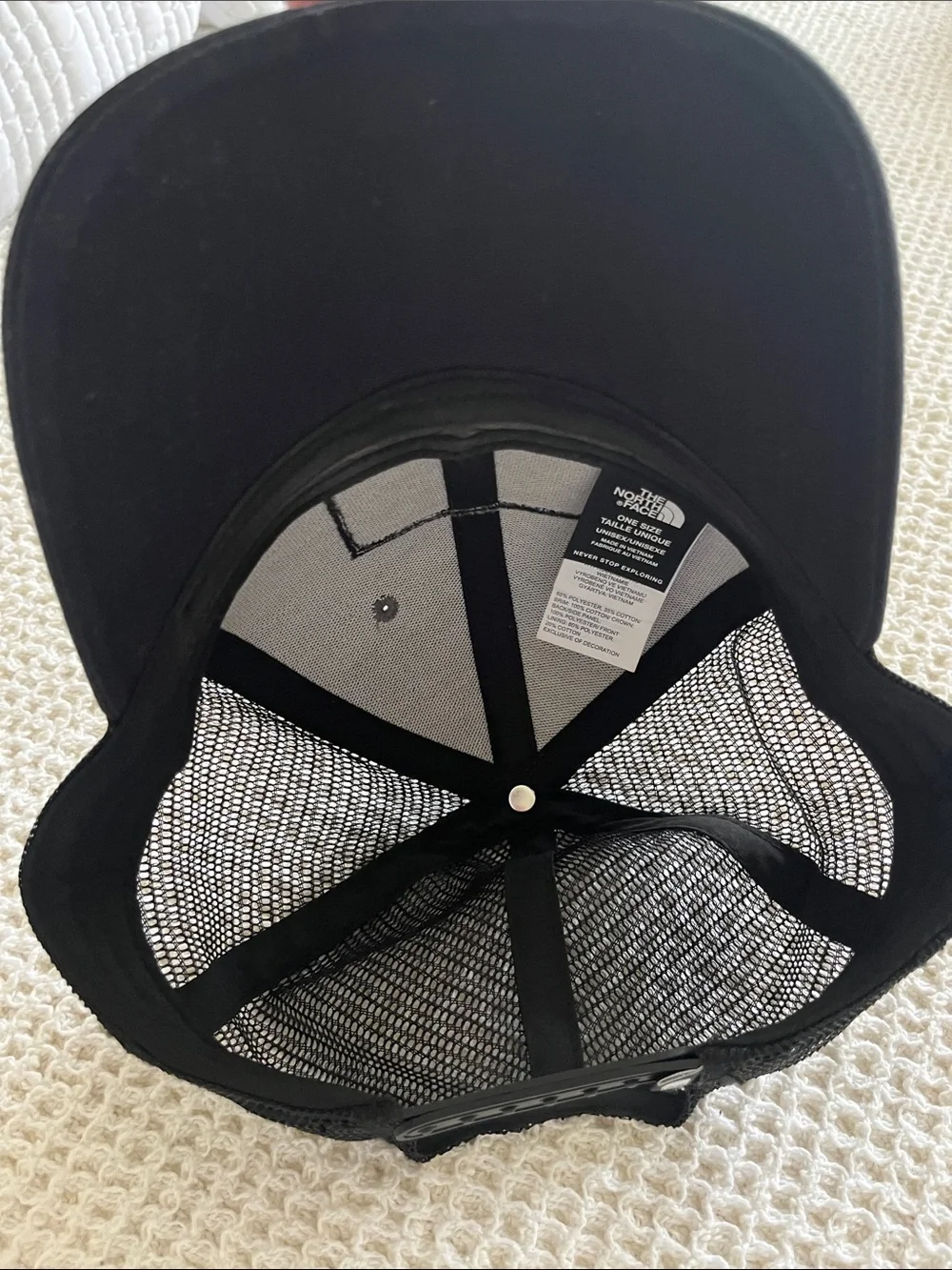 The North Face Two-Tone Grey and Black Patch Hat